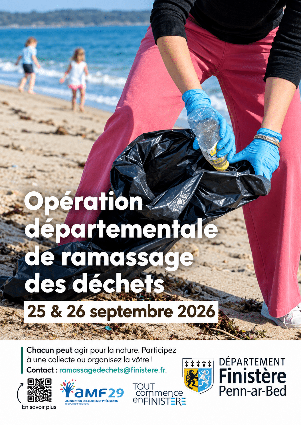 Opération de ramassage des déchets à Bénodet